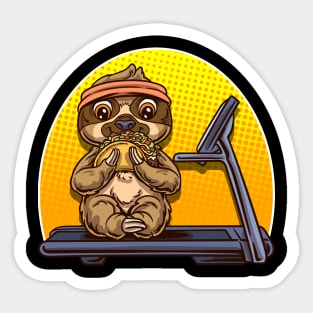 Sloth Gym Taco Lovers Sticker